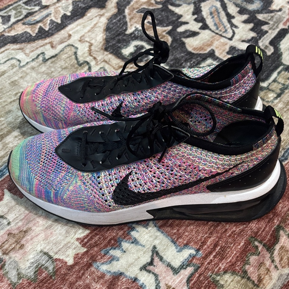Nike Women's Multicolor Knit Sneakers with Black Accents